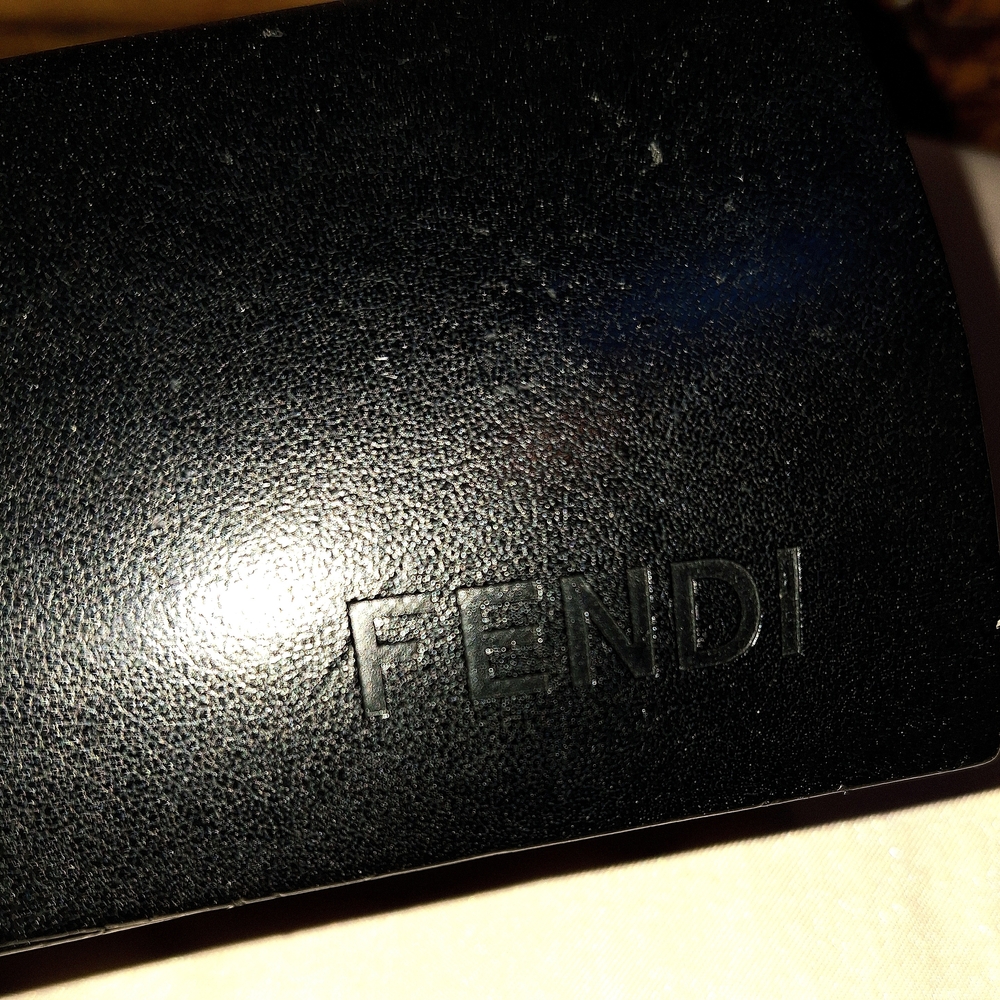FENDI Sunglass Case Black w/ Fendi Logo Interior